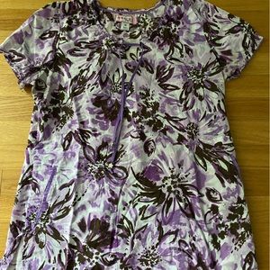 Koi by Kathy Petersen scrub top. Size medium
